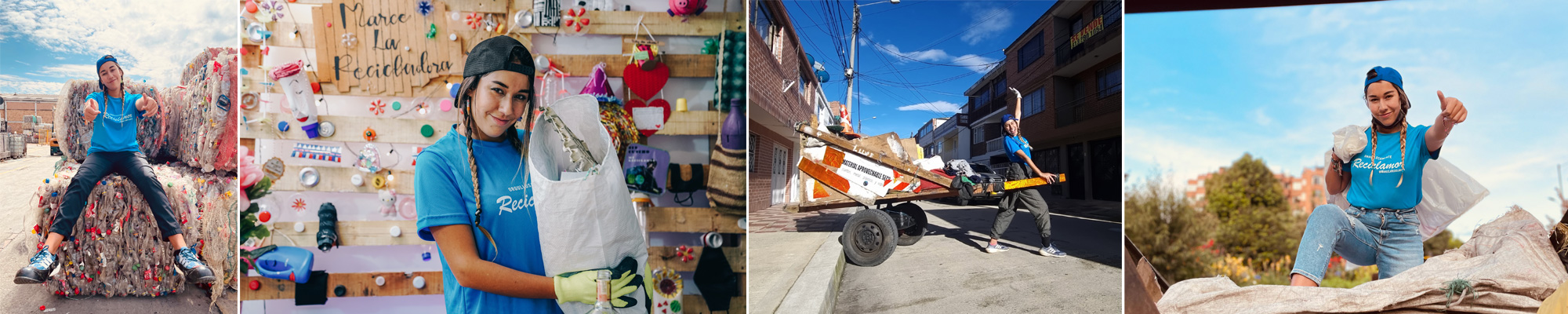 Marce la recicladora, la influencer que busca generar conciencia para salvar el mundo.