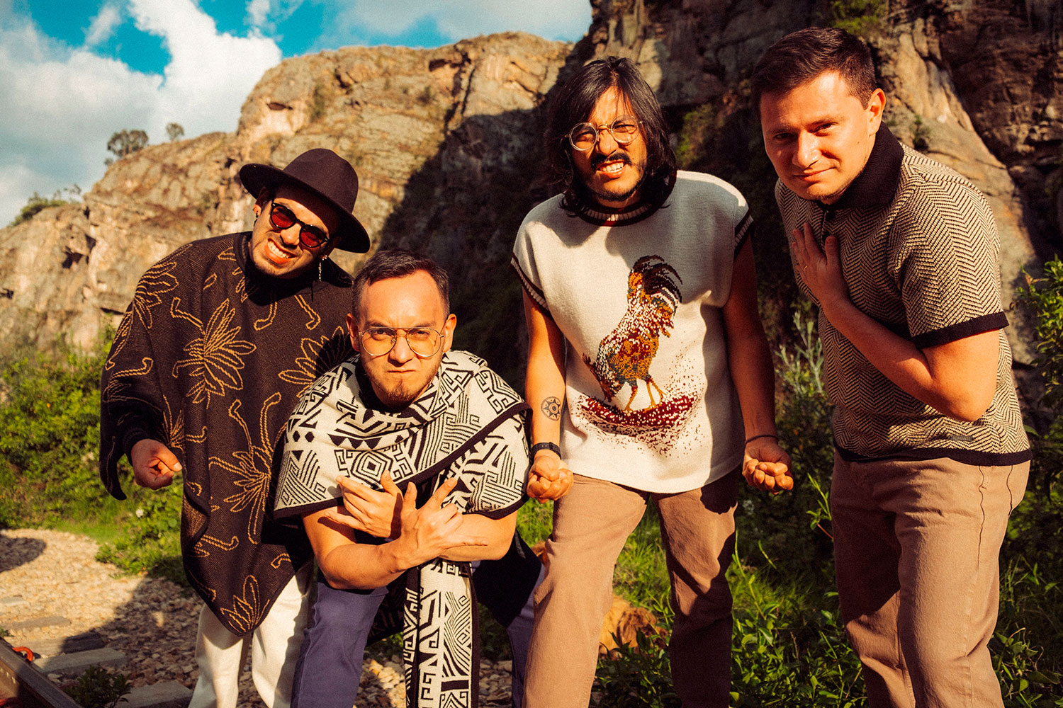 Los rolling ruanas, la exitosa fusión entre carranga y rock.