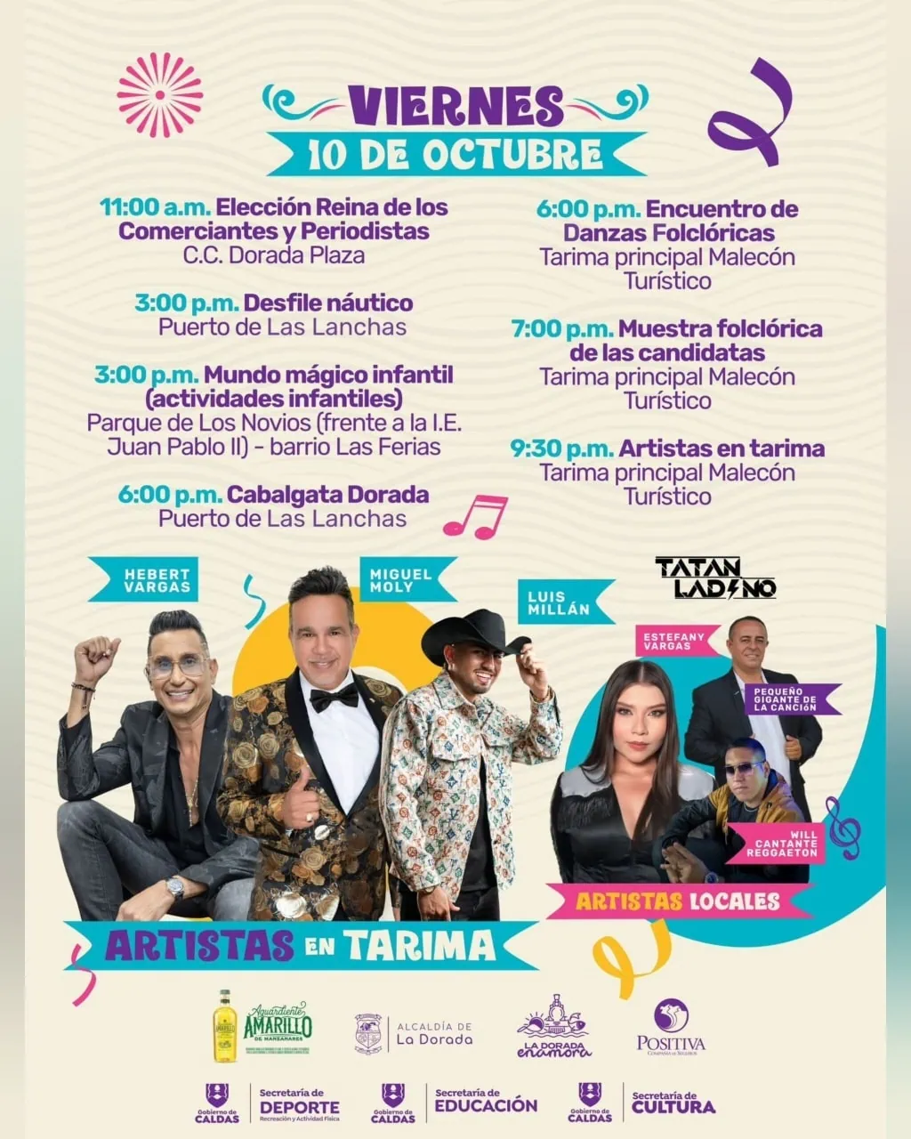 Carnaval del Rio y el Sol Viernes 10 de Octubre