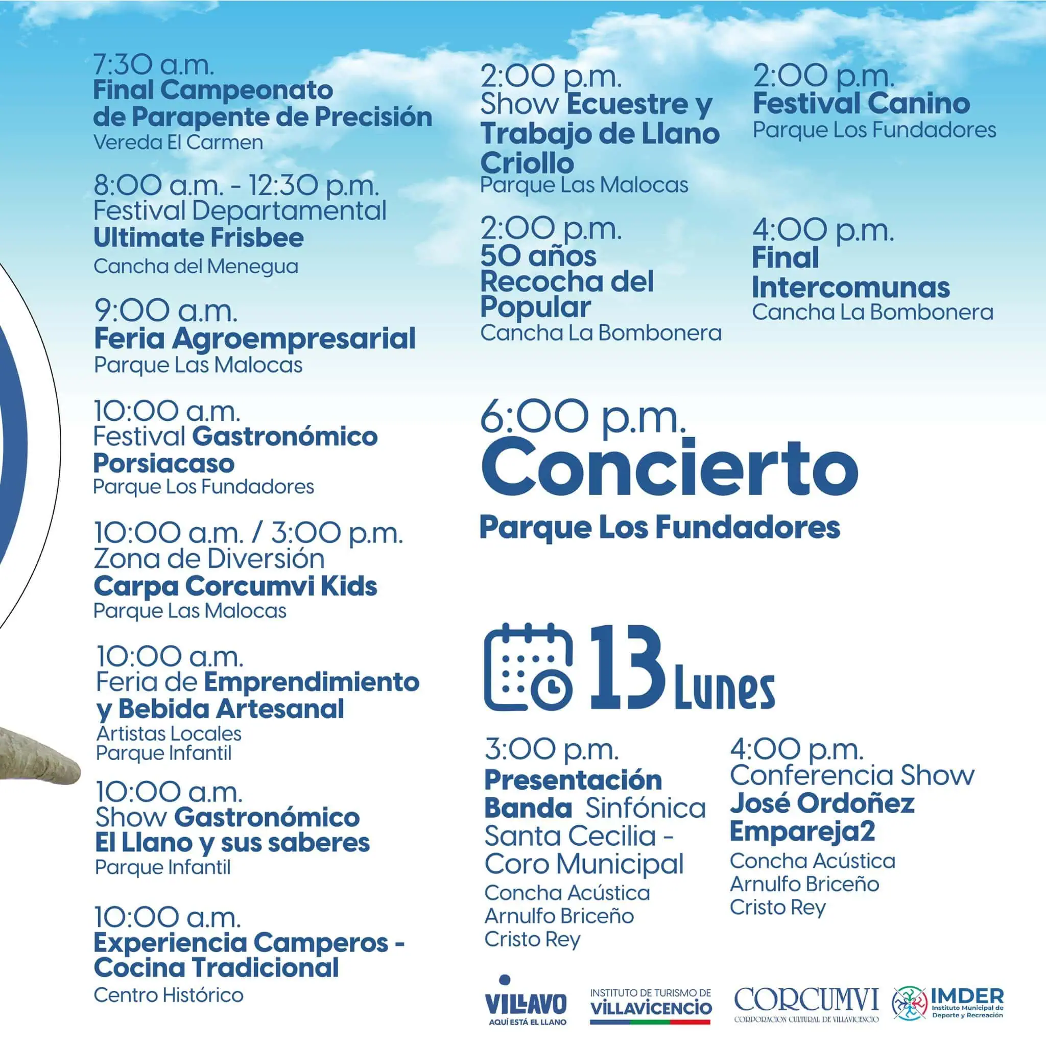 Festival Llanero domingo 12 de octubre