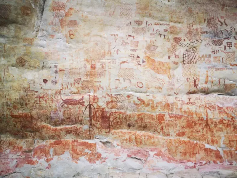 Pinturas rupestrestres en San José del Guaviare, consigue tus pasajes de bus de San José del Guaviare a Bogotá