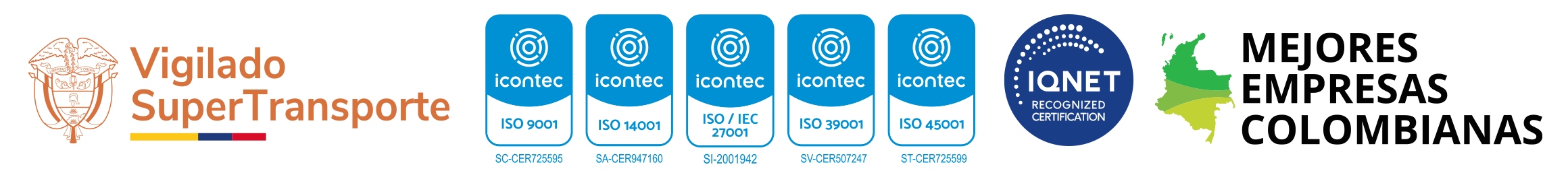Certificaciones ISO Flota La Macarena